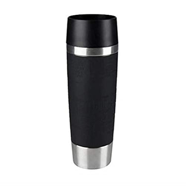 Emsa 515615 Travel Mug Classic Grande | 500ml | Thermobecher | Isolierbecher | hält 6h heiß, 12h kalt | auslaufsicher | Easy Quick-Press-Verschluss | 360°-Trinköffnung | Schwarz | 1 Stück im Sale